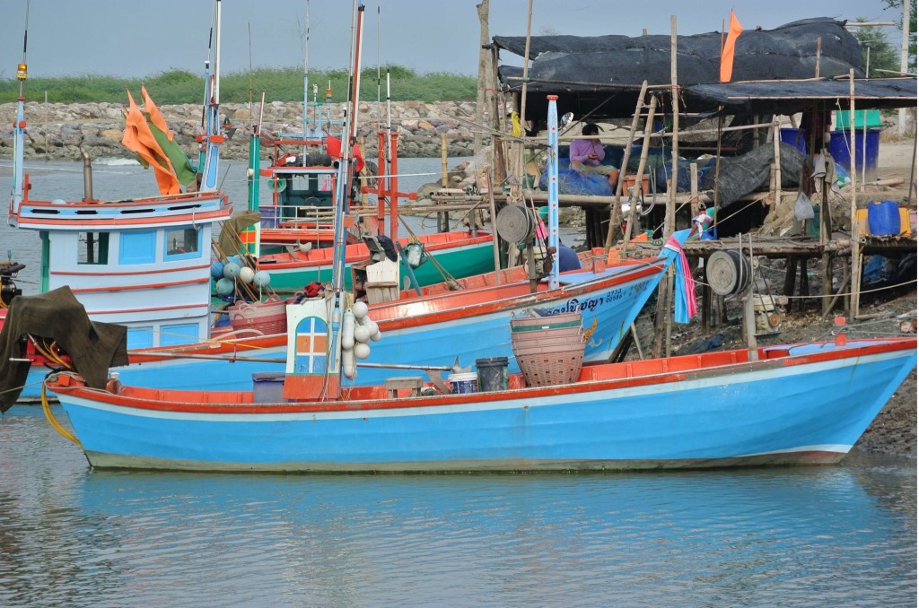 Small fishing harbor near Phetchaburi