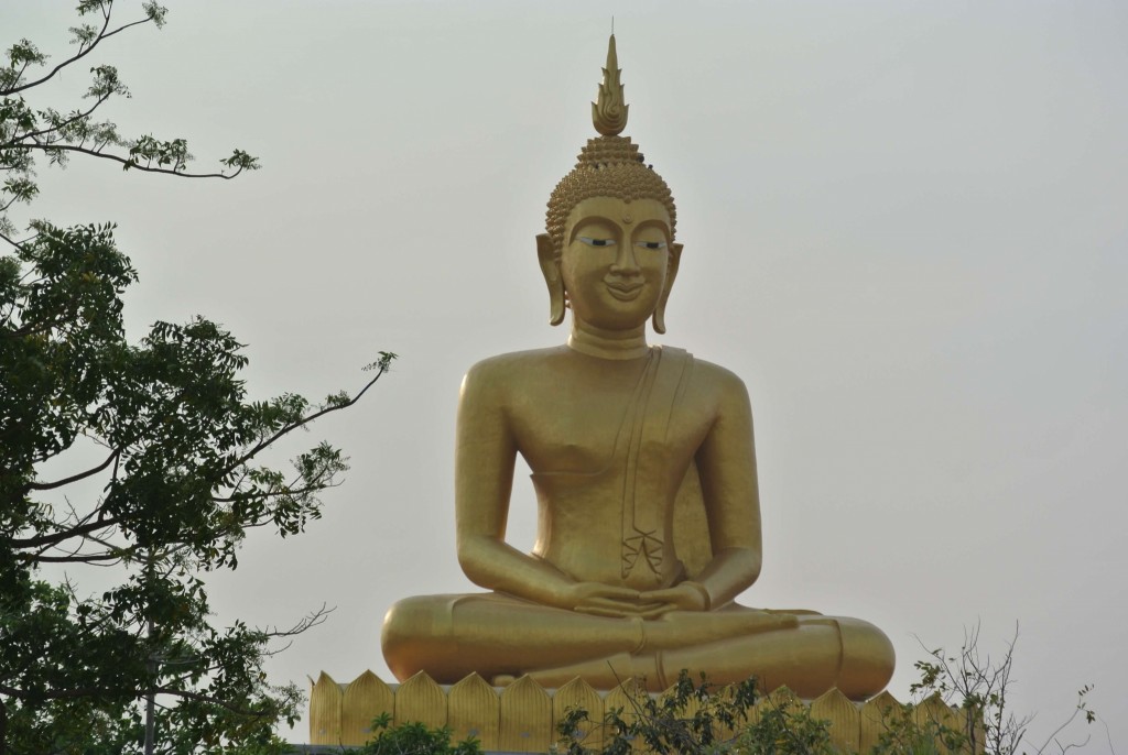 Buddha in the rice fields near Phetchaburi