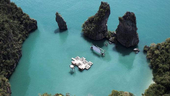 Cinéma flottant Archipelago Cinema entre Phuket et Krabi