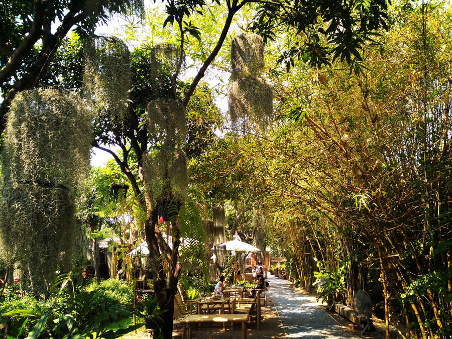 Poomjai Garden - un jardin urbain au bord d'un khlong