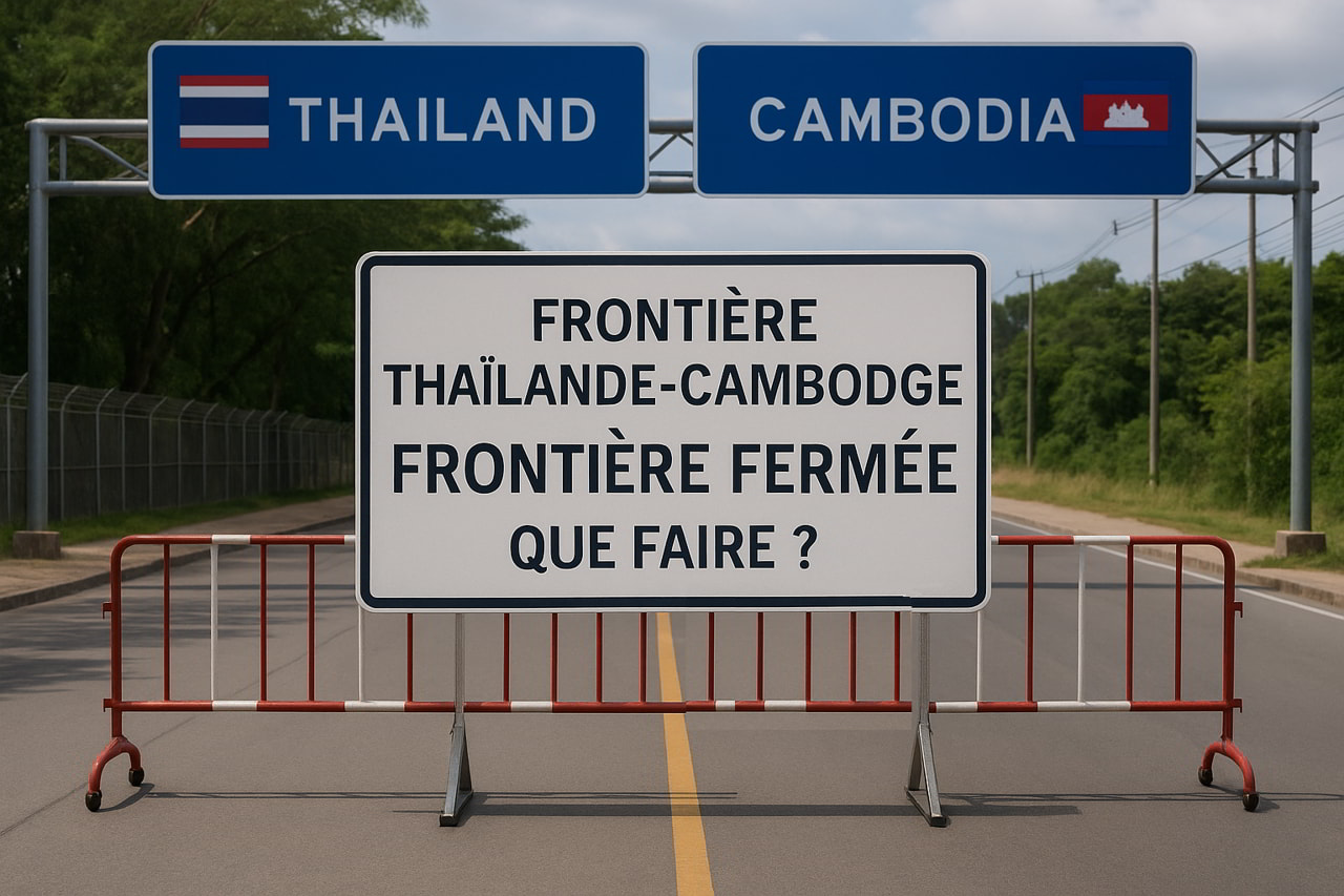 Frontière Thaïlande-Cambodge : attention, passage suspendu !