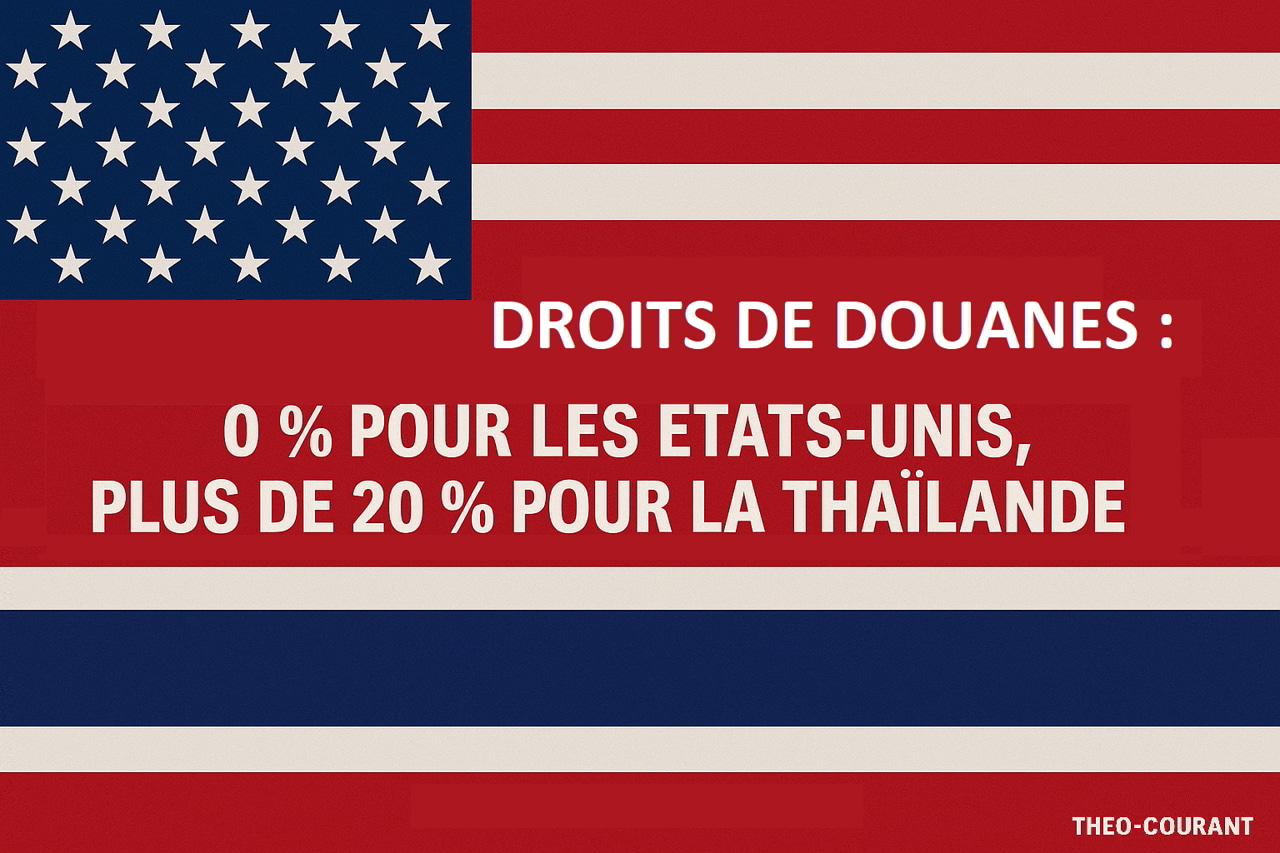 Droits de douanes : 0 % pour les États‑Unis, plus de 20 % pour la Thaïlande