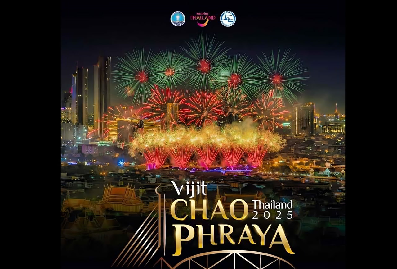 Vijit Chao Phraya 2025 : un spectacle lumineux à ne pas manquer à Bangkok