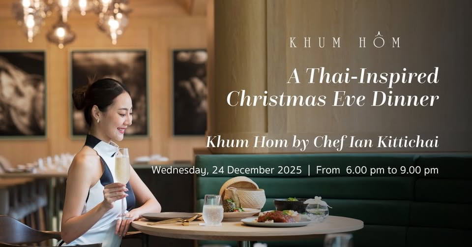 dîner gastronomique le 24 décembre 2025 Khum Hom restaurant gastronomique Bangkok