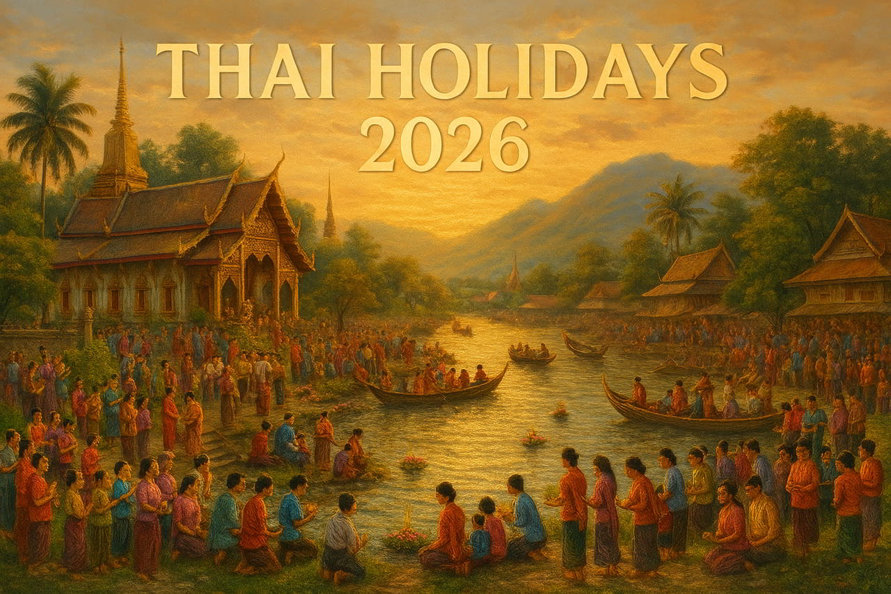 Jours fériés en Thaïlande 2026 : calendrier complet mois par mois