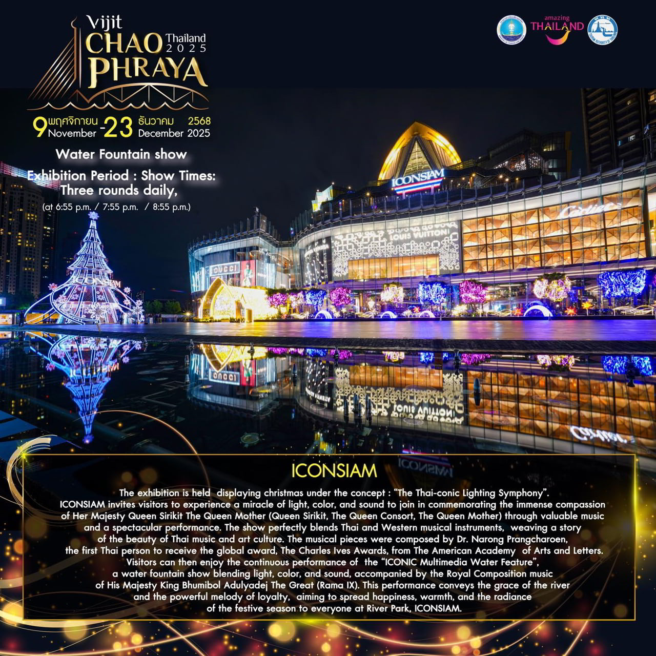 Program of the Vijit Chao Phraya Festival 2025 ICONSIAM