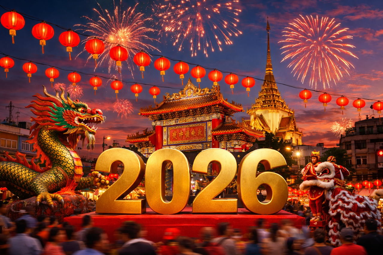 Nouvel An chinois 2026 en Thaïlande