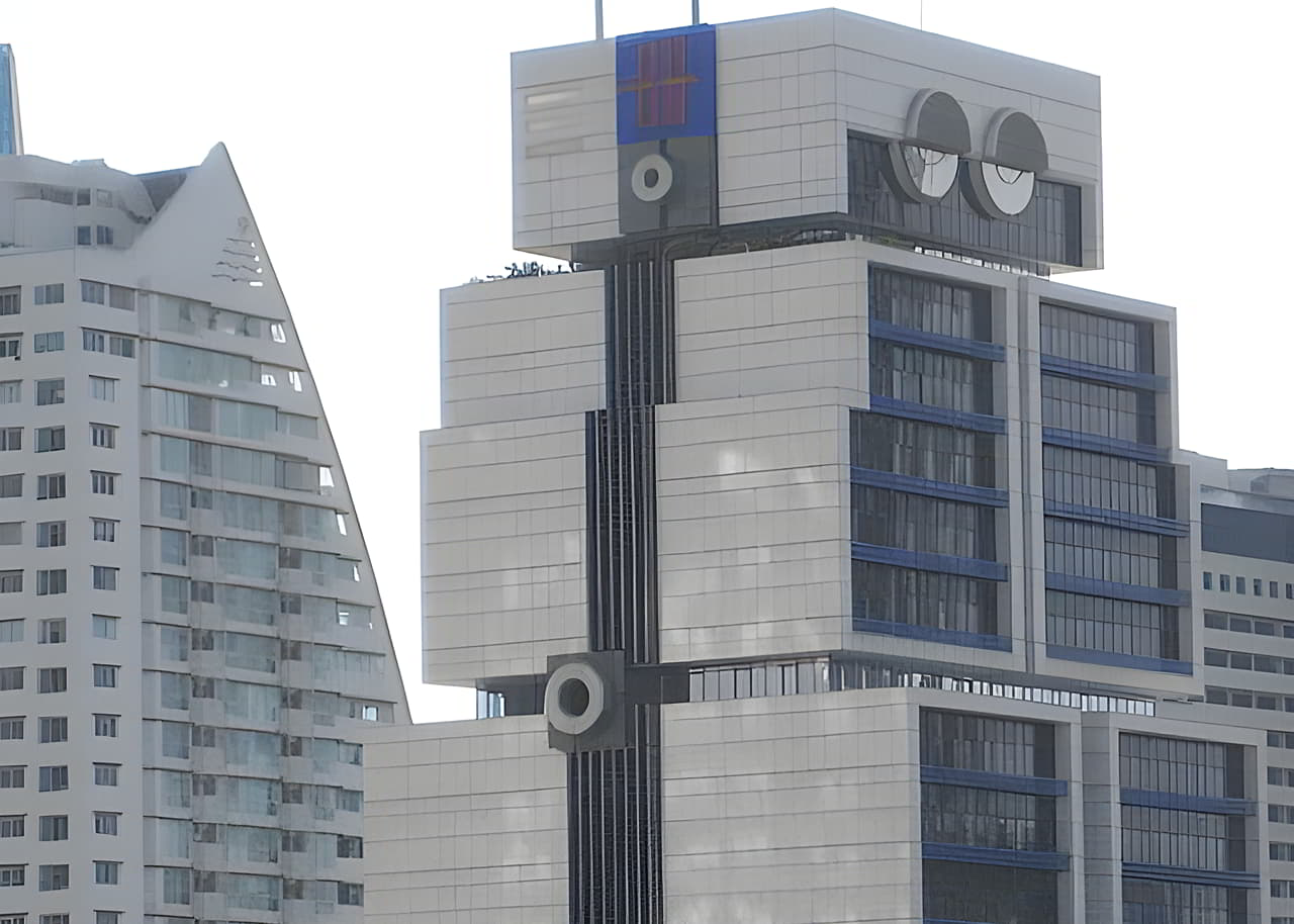 Robot Building bâtiment en forme de robot à Bangkok