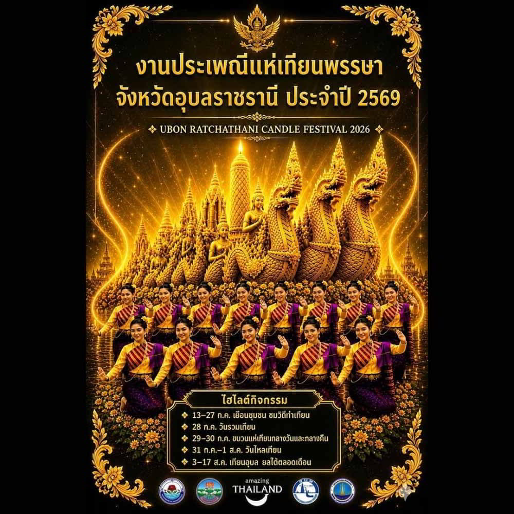 Festival des bougies d'Ubon Ratchathani 2026